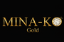 MINA-KO Gold Logo Black Background